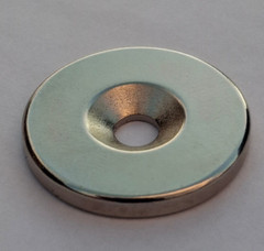 Neodymium Countersunk RIng Magnet 3/4″ Diameter, 3MM Hole – HIGH N50 Power