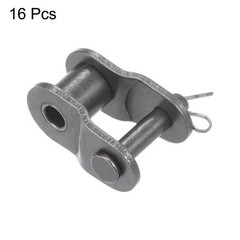 16Pcs #40 Chain Offset Half Link Roller 1/2″ Pitch Carbon Steel Standard Chain