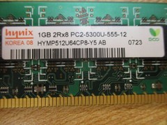 Hynix HYMP512U64CP8-Y5 AB 1GB Memory Bd PC2-5300U-555-12 W/Lenovo 707