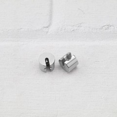 4 PCS Wire Rope Fixing Clip M4x2mm, Stainless Steel Stop Clamp Non Slip Grip