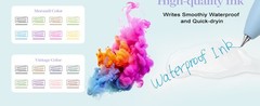 HIACRY 8 Pack Colorful Gel Ink Pens，Quick-Dry 0.7mm Fine Point Fidget Pens for