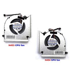 1 Pair CPU + GPU Fan PABD08008SH N453 N454 5VDC 1.0A Fit for MSI GE66 GP66 GL66