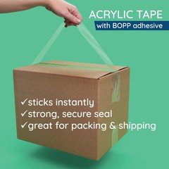 Blue Summit Supplies Clear Packing Tape Refills 12 Pack, 12 Count (Pack of 1)