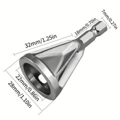 External Chamfer Deburring Tool Drill Bit Attachment for Metal Bolts