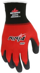 Ninja BNF Work Gloves, 18 Gauge, Nitrile Foam Coated Palm & Fingertips, N96970