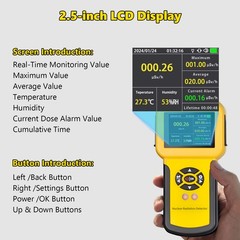 Nuclear Radiation Detector Geiger Counter GM X Ray Gamma Beta Dosimeter 2 Models