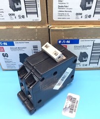 One (1) New ORIGINAL Circuit Breaker Eaton Cutler Hammer CH260 60 Amp 2 Pole $$
