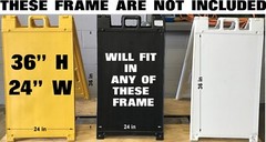 50 Signs Board 36” X 24” x4 mm Corrugated Plastic Flute 24” Bundles 50 Pieces