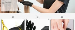 Thx 3 Pairs Hair Dye Gloves, Reble Profal Hair Color Rubber