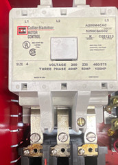 Cutler-Hammer A200 Size 4 NEMA Contactor 200A 120V Coil 3P A200M4CAC