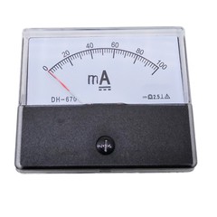 US Stock Analog Panel AMP Current Ammeter Meter Gauge DH-670 0-100mA DC