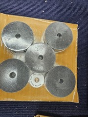 (QTY 5) NORTON 66243529166 3″ x 1″ x 1/2″ Grinding Wheel 60 Grit Silicon Carbide