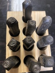 Young Bros 0610320-29 Steel 1/4″ Stamp Set 90-99 Double Digits 10pc NEW