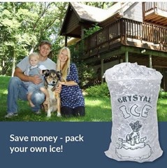 20 LB LBS Ice Bag Bags w/ Drawstring COMMERCIAL SELECT QUANTITY GREAT QUALITY