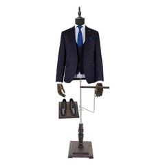 Male Clothing Display Rack Clothing Display Holder Free Stand Height Adjustable
