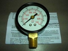 Grainger 5WZ19 Pressure Gauge 2″ Dial 0 to 100 psi SPEC 169810A
