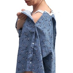 3 Pack – Hospital Patient Gown, IV, Tieside w/Telemetry Pocket, Size Medium – XL