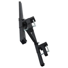 Tractor Bucket Clamp On Pallet Forks 60″ 2000lbs With Adjustable Stabilizer Bar