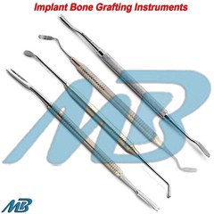 Dental Bone Graft Packer Scraper Bone Implant Surgery Plugger Condenser Carrier