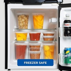 192 PK- 32 oz. Clear Plastic Soup/Food Freezer Containers w/Lids – Microwaveable