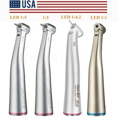 Dental 1:5 Increasing Contra Angle (LED) Handpiece Fit NSK Electric Motor /1:4.2