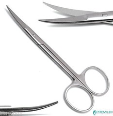 Iris Scissors Straight and Curved 4.5″ Surgical Dental Veterinary Tools Set of 2