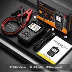 Car Battery Tester 12V/24V 20–2000CCA Automotive Battery Load Tester with Cra…
