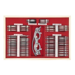 104pcs Optometry Optical Trial Lens Kit Test Metal Trial Frame Set w/Case Box