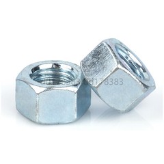 Steel Plated Zinc Hexagon Nuts M3 M4 M5 M6 M8 M10 M12 M16 M18 M20 M22-M36