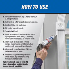 Does It All 10 Oz. White Exterior/Interior Vinyl Adhesive Caulk