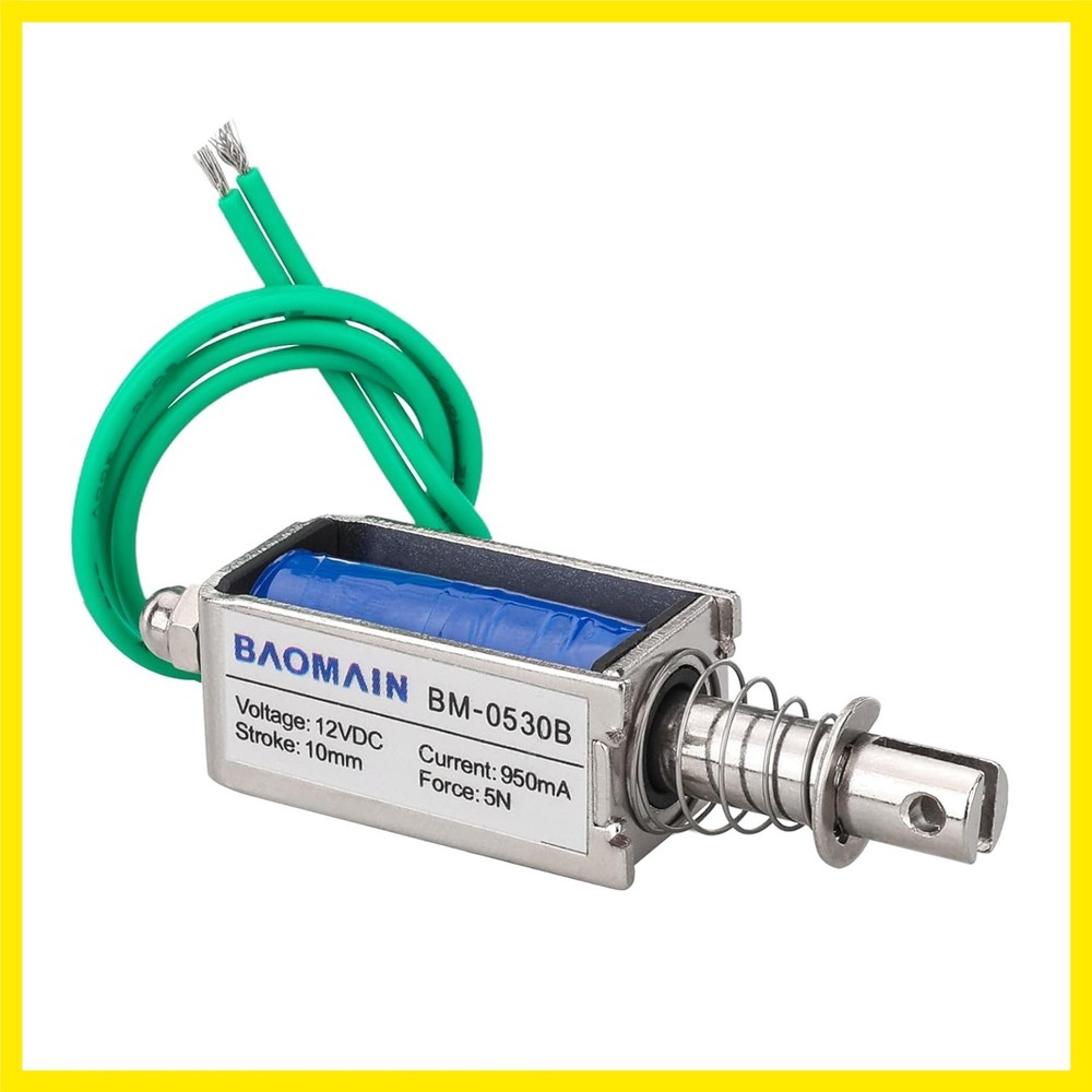 Solenoid Electromagnet DC 12V 10mm 5N 950mA Push Pull