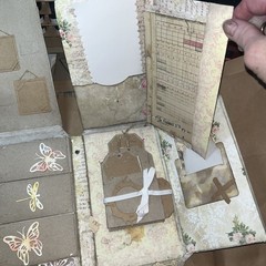 Handmade Junk Journal Folio Loaded with Flaps and Flips Working Lock And Keys