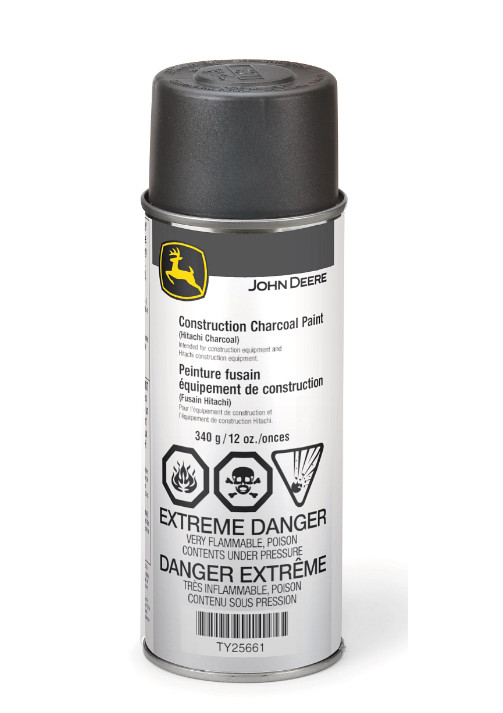 John Deere Construction Charcoal Gray Spray Paint Can 12oz TY25661 Genuine NEW