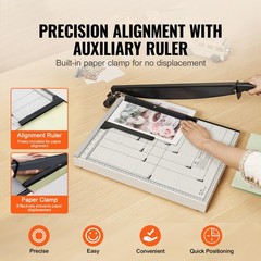VEVOR Paper Cutter Guillotine Trimmer 18″ 20 Sheets Cutting Capacity Metal Base
