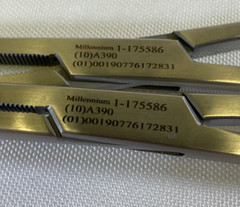 Pair of Millennium Surgical Kocher Clamps Straight 12″ 1×2 Teeth General Surgery