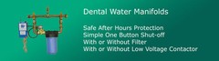 Tech West 3/4″ Dental Water Bypass Manifold Shutoff with Filter – No Relay