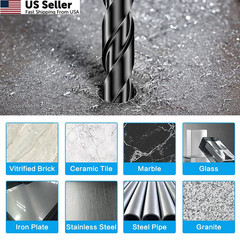 11-pc Masonry Drill Bits Carbide Concrete 11 Pack Multiple Sizes (5/32″-1/2″)