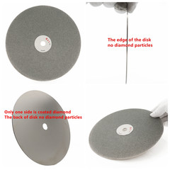 8″ Diamond Grinding Wheel Grinder Blades Flat Lap Polishing for Metal Jewel Rock