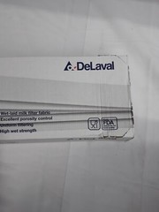DELAVAL WHITE MILK FILTERS, SEWN SOCK(50 PCS)-830764080