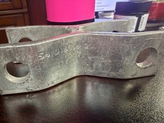Heavy Duty Galvanized Steel X Bracket Clevis Mount 5.4 x 1.6 Inch Industrial Par
