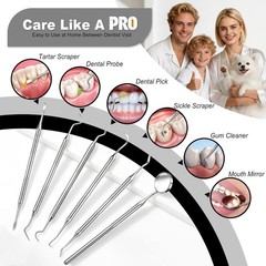 Dental Tools, Dental Pick for Teeth Cleaning, Stainless Steel Hygiene Kit