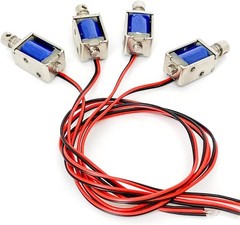 4Pcs DC 12V Micro Push Pull Solenoid Electromagnet Mini Solenoid Linear Actua…