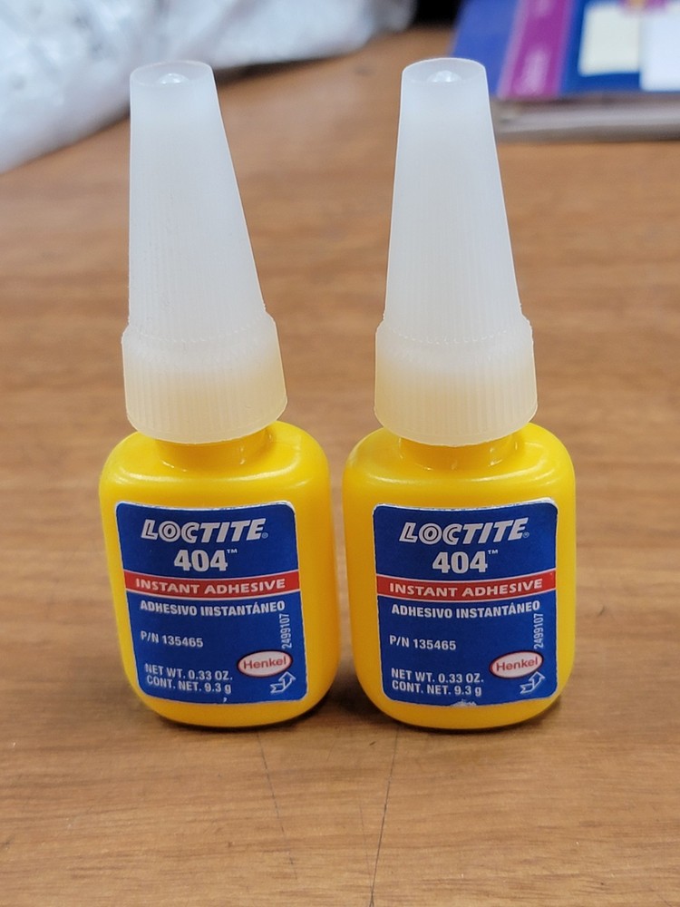 Loctite 404 Instant Adhesive 0.33 Oz 9.3g, 135465, 2 BOTTLES!