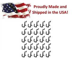 Plastic Black Peg Board Hook Kit Storage 25 Pack J Hook PEGBOARD NOT INCLUDED