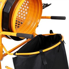 360W Foldable Electric Rotary Soil Sieve Machine Steel Screen Aperture 11MM