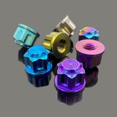 High Strength Titanium Alloy Nuts M6/8/10/12/14 Shut Up CNC Six Star Flower Nuts