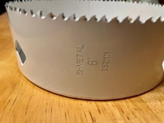 6” IDEAL Bi-Metal Hole Saw 152MM HSS M42 Bimetal Holesaw 1-7/8″ Deep 48mm