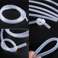 Food Grade Clear Silicone Rubber Hose Tubing Brew Hose ID 3mm OD 5mm Length 5M