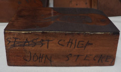 Lot of 6 Antique Copper Photo Negative Printing Plate Blocks Fire Chiefs & Asst
