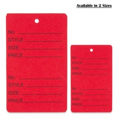 500 Qty Unstrung Colored Price/Receipt Tags w/Easy-Tear Stub
